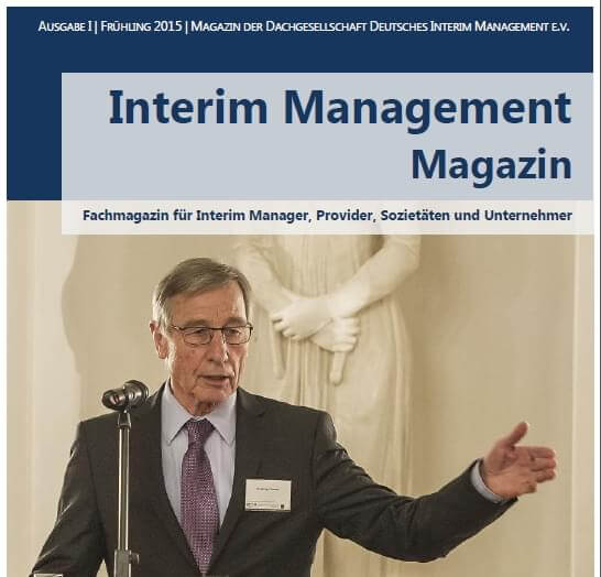 DDIM Magazin Pressebild DDIM Dachgesellschaft Deutsches Interim Management e.V.