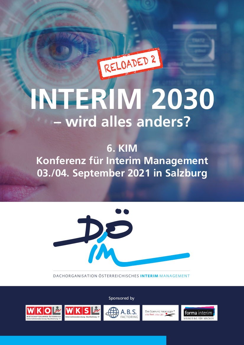 News: 6. KIM Konferenz - 03./04. September 2021 in Salzburg